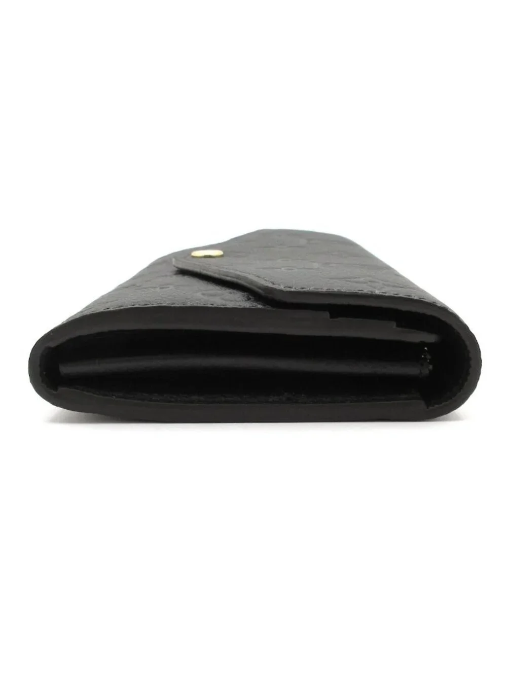 Louis Vuitton Wallet Monogram Empreinte Portefeuille Sarah Noir Leather Cowhide